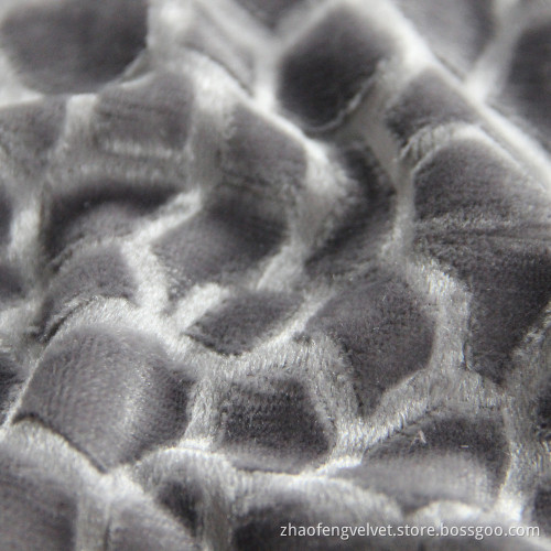 100% Polyester Knitted Brushed Velvet Fabric